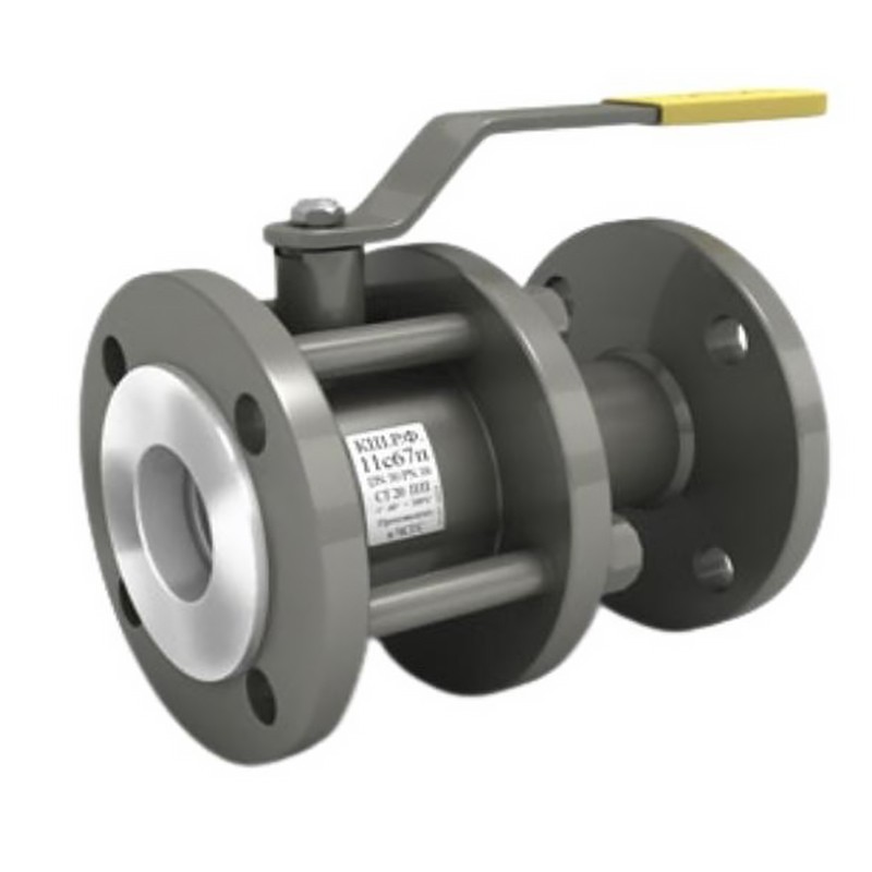 Кран стальной шаровой разборный LD 11с67п, DN 50 PN 25, 180мм, полнопроходной, фланцевый с ручкой под задвижку-1