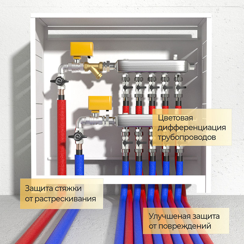 Трубка теплоизоляционная Energoflex SuperProtect DN 42 толщина 9мм от -40 до +95°C длина 2м синий-2