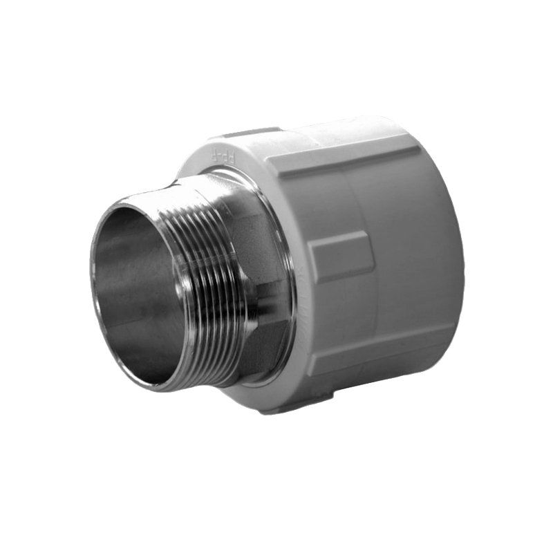 Муфта комбинированная ПП 25-1'' PN 25 разъёмная с наружной резьбой серая-1