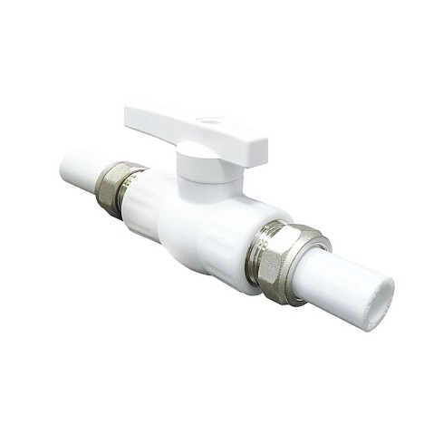 Краны шаровые ПП DN 20-32 PN 25 с двусторонним разъемным соединением белые Valfex купить в Ярославле | "Проконсим" Краны шаровые ПП DN 20-32 PN 25 с двусторонним разъемным соединением белые Valfex купить в Ярославле | "Проконсим"