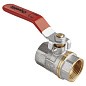 Кран латунный шаровой MVI AquaHit BV.311.04 DN 32 PN 25 рычаг муфта-муфта полнопроходной никелированный купить в Ярославле | "Проконсим"