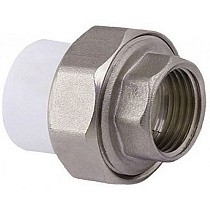 Муфта комбинированная ПП 32-1/2'' PN 25 разъёмная с внутренней резьбой белая PlasticPro купить в Ярославле | "Проконсим"