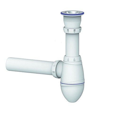 Сифон для умывальника Unicorn А210, 40х40 прямой отвод, 1 1/2'' х40 чаша из нержавеющей стали купить в Ярославле | "Проконсим"