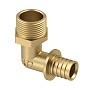 Угольник латунный для PEX труб 16-1/2'' PN 16 под надвижную гильзу с наружной резьбой РосТурПласт купить в Ярославле | "Проконсим"