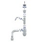 Сифон для мойки Unicorn В320V, 40х50 гибкий отвод, 1 1/2'' х40 чаша из нержавеющей стали с отводом для стиральной машины купить в Ярославле | "Проконсим"