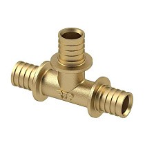 Тройники латунные для PEX-PEX труб DN 16-40 PN 16 под надвижную гильзу РосТурПласт купить в Ярославле | "Проконсим"
