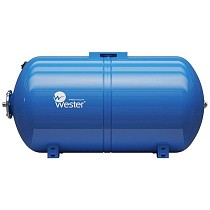 Гидроаккумуляторы для водоснабжения DN 25 PN 10 горизонтальные голубые WESTER купить в Ярославле | "Проконсим"