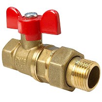 Краны латунные шаровые 11Б27фт1М DN 15-32 PN 40 бабочка американка Valfex.227.LB1 купить в Ярославле | "Проконсим"