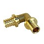 Угольник латунный для PEX труб 20-20 PN 16 S-2,8мм под надвижную гильзу Valfex VF.451.AF купить в Ярославле | "Проконсим"