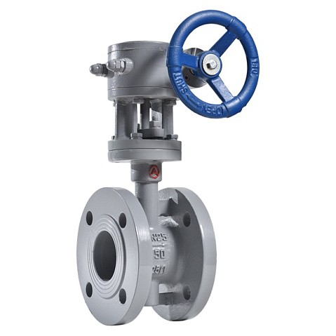 Затвор стальной дисковый DN 450 PN 25 до 425гр. с тройным эксцентриситетом фланцевый с редуктором Арма-Пром ЗПД-САЗ купить в Ярославле | "Проконсим"