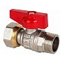 Краны латунные шаровые DN 15-20 PN 40 никелированные бабочка штуцер-накидная гайка MVI BV.531 купить в Ярославле | "Проконсим"
