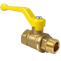 Краны латунные шаровые газовые 11Б27фтМ DN 15-50 PN 25-40 рычаг муфта-штуцер Valfex.272.LR3 купить в Ярославле | "Проконсим"