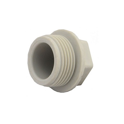 Заглушка полипропиленовая резьбовая VALFEX 20 PN 25 G-1/2'' серый купить в Ярославле | "Проконсим"
