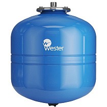 Гидроаккумуляторы для водоснабжения DN 20-25 PN 10 вертикальные голубые WESTER купить в Ярославле | "Проконсим"