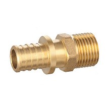 Муфты латунные для PEX труб DN 16-32 PN 16 под надвижную гильзу с наружной резьбой PLP купить в Ярославле | "Проконсим"