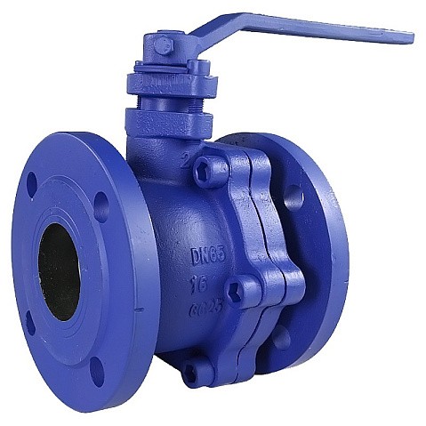 Кран шаровой полнопроходной DN 200 PN 16 чугунный фланцевый 400мм уплотнение PTFE с рукояткой РИДАН 082X4811R купить в Ярославле | "Проконсим"