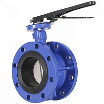 Затворы чугунные дисковые DN 50-200 PN 10(16) фланцевые с чугунным диском рычаг СибЗТА купить в Ярославле | "Проконсим"