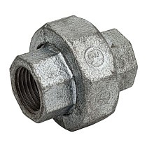 Американка чугунная DN 15-50 PN 16 оцинкованная муфта-муфта с плоской прокладкой Fittex Plus купить в Ярославле | "Проконсим"