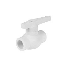 Краны шаровые ПП BASE DN 20-63 PN 25 белые PlasticPro купить в Ярославле | "Проконсим"