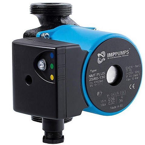 Насос циркуляционный с мокрым ротором NMT MINI PLUS 20/100-130 90Вт 1х220В с электронным упр. резьбовой PN10 110C IMP PUMPS купить в Ярославле | "Проконсим"