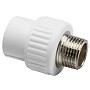 Муфта комбинированная ПП 32-1'' PN 25 с наружной резьбой белая VALFEX 