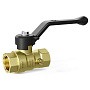 Кран латунный шаровой DN 15 PN 16 под манометр G1/2''хG1/2'' муфта-муфта рычаг LD Pride 44.341.15 купить в Ярославле | "Проконсим"