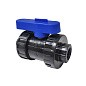 Кран шаровой компрессионный ПНД DN 25 PN 16 наружная резьба -1/2'' внутренняя резьба -3/4'' обжимной для ПЭ труб Кудиновский трубный завод купить в Ярославле | "Проконсим"
