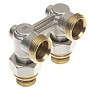 Узел нижнего подключения DN 20 угловой двухтрубный 20-1/2'' никелированный с ниппелем штуцерхштуцер РИДАН 003L0394R купить в Ярославле | "Проконсим"