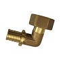 Угольник латунный для PEX DN 25-1'' накидная гайка