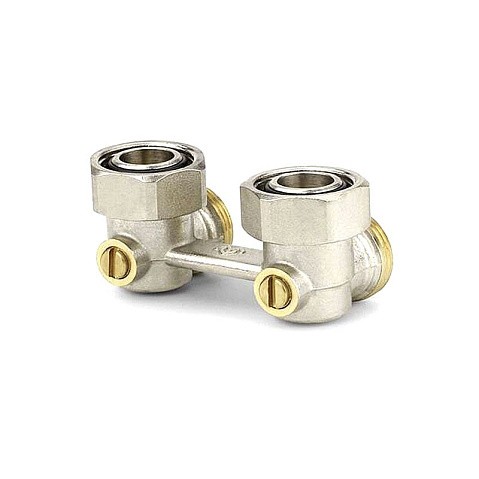 Узелы нижнего подключения VARMEGA VM140 DN20 угловой двухтрубный 3/4''x3/4'' евроконус муфта-штуцер купить в Ярославле | "Проконсим"