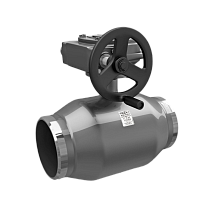 Краны стальные шаровые цельносварные DN 150-400 PN 16-25 приварные с редуктором LD купить в Ярославле | "Проконсим"