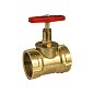 Клапан латунный пожарный прямой DN50 PN16 под газовый ключ муфта-муфта Цветлит купить в Ярославле | "Проконсим"