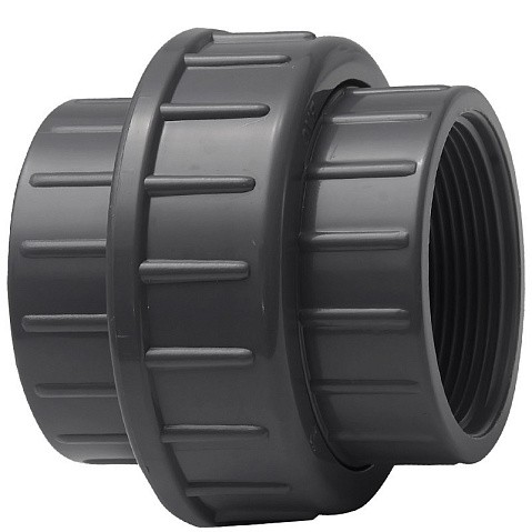 Муфта разборная НПВХ DN 32-1" PN 16 клеевая с внутренней резьбой черная Aquaviva BOG32100 купить в Ярославле | "Проконсим"