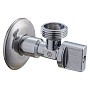 Кран латунный шаровой угловой MVI BV.464 DN 15-20 PN 10 штуцер бабочка купить в Ярославле | "Проконсим"