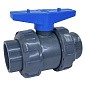 Кран шаровый клеевой НПВХ DN 50 PN 16 уплотнение EPDM/TPV черный Aquaviva AQVBVD50 купить в Ярославле | "Проконсим"