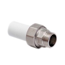 Муфты ПП трубные разъёмные DN 20-40 PN 25 с наружной резьбой американка белые Valfex купить в Ярославле | "Проконсим"
