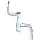 Сифон для мойки Unicorn В423, 40х50 гибкий отвод, 1 1/2'' х40 чаша из нержавеющей стали, круглый перелив, со смещением купить в Ярославле | "Проконсим"