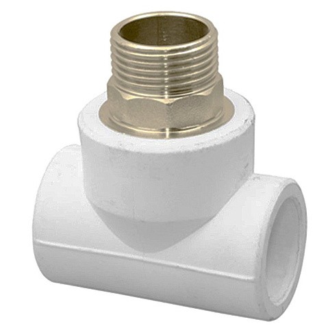 Тройник комбинированный ПП 40-1 1/4'' PN 25 под ключ с наружной резьбой белый РТП 10760 купить в Ярославле | "Проконсим"