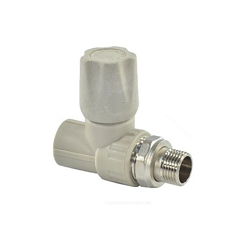Вентиль для радиатора прямой VALFEX 20 PN 25 G-1/2'' серый купить в Ярославле | "Проконсим"