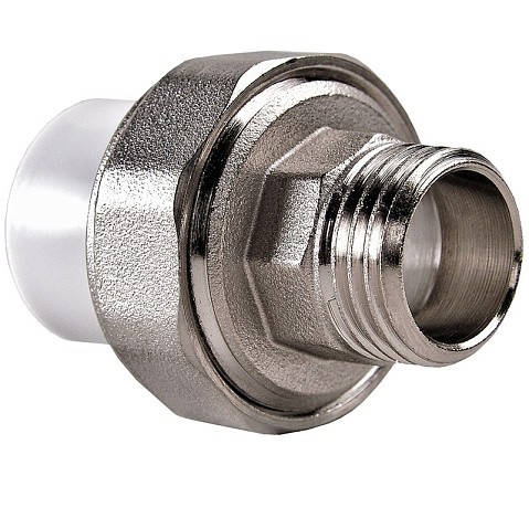 Муфта ПП разьемная 40-1 1/4'' PN 25 раструбная белая РВК купить в Ярославле | "Проконсим"