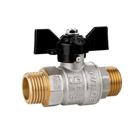 Краны латунные шаровые DN 15-25 PN 40 никелированные бабочка штуцер-штуцер LD Pride 47.304 купить в Ярославле | "Проконсим" Краны латунные шаровые DN 15-25 PN 40 никелированные бабочка штуцер-штуцер LD Pride 47.304 купить в Ярославле | "Проконсим"
