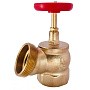 Клапан пожарный латунный КПЛ DN 65 PN 16 угловой 125гр. муфта-штуцер с удлиненным шпинделем Апогей купить в Ярославле | "Проконсим"
