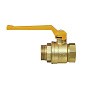 Кран латунный шаровой газовый 11Б27п DN15 PN40 рычаг муфта-штуцер БАЗ Standart купить в Ярославле | "Проконсим"