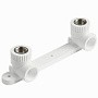 Угольник установочный двойной ПП 20-1/2'' PN 25 с внутренней резьбой белый Pro Aqua PA280008P купить в Ярославле | "Проконсим"