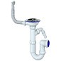 Сифон для мойки Unicorn Y431V, 3 1/2'' х40 без отвода, чаша из нержавеющей стали с отводом для стиральной машины, круглый перелив купить в Ярославле | "Проконсим"
