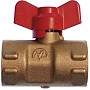 Кран латунный шаровой 11Б27п(М)2 DN 15 PN 16 трёхходовой под манометр G1/2''хG1/2'' муфта-муфта бабочка Пензапромарматура купить в Ярославле | "Проконсим"