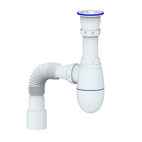Сифон для мойки Unicorn В220, 40х50 гибкий отвод, 1 1/2'' х40 чаша из нержавеющей стали купить в Ярославле | "Проконсим"