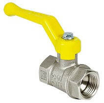 Краны латунные шаровые газовые 11Б27фт1М DN 15-50 PN 25-40 никелированные рычаг муфта-муфта Valfex.271 Standart ГОСТ Р 59553 купить в Ярославле | "Проконсим"