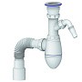 Сифон для мойки Unicorn В320VР, 40х50 гибкий отвод, 1 1/2'' х40 пластиковая чаша с отводом для стиральной машины купить в Ярославле | "Проконсим"