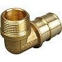 Угольник латунный для PEX труб 16-1/2'' PN 10 OP под надвижную гильзу с наружной резьбой ONE PLUS купить в Ярославле | "Проконсим"